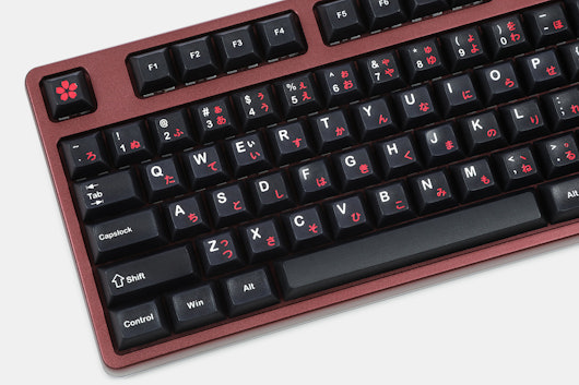 IDOBAO DSA Black Sakura PBT Keycap Set