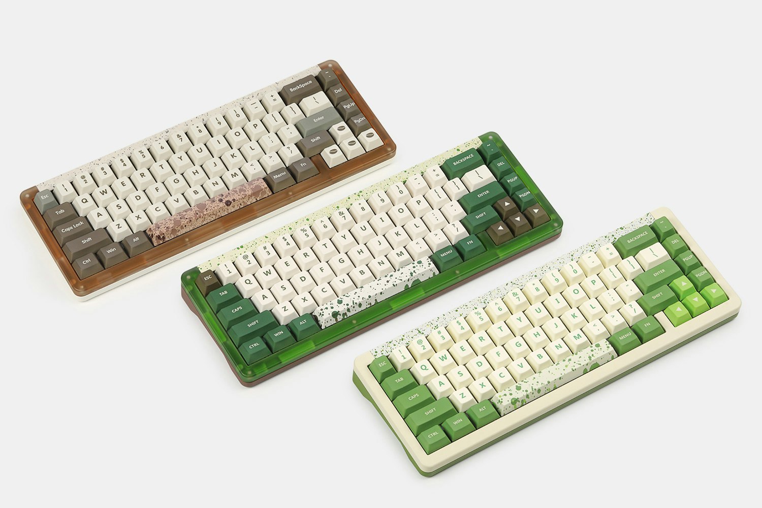 IDOBAO ID67 Plus Wireless Mechanical Keyboard - Brown Forest