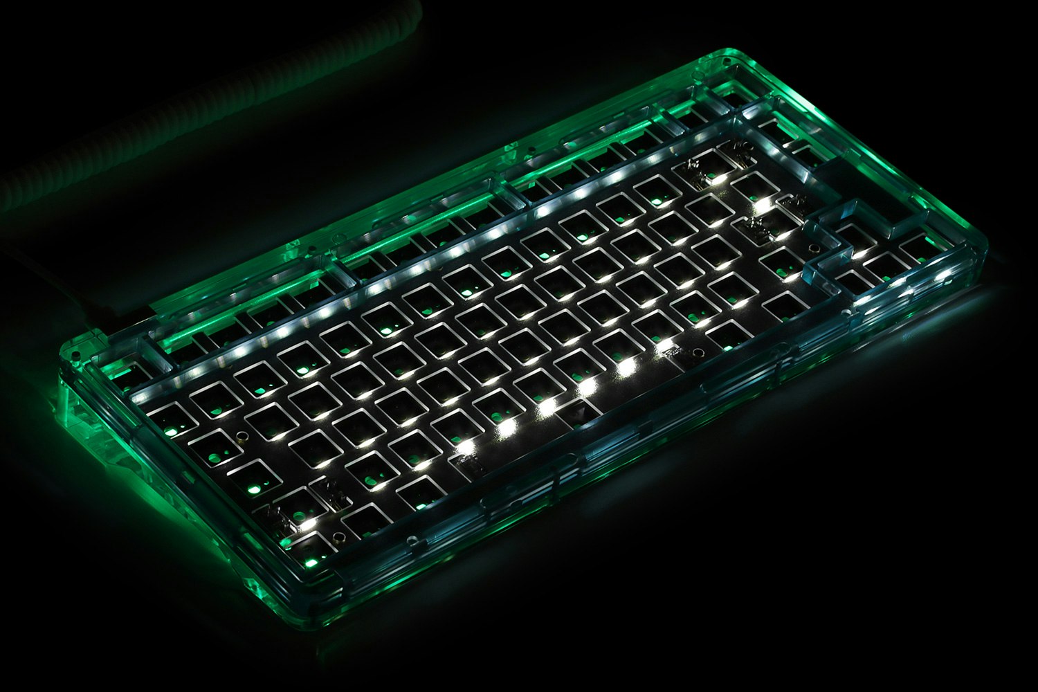 IDOBAO ID80 Blue Crystal Gasket Barebones Keyboard