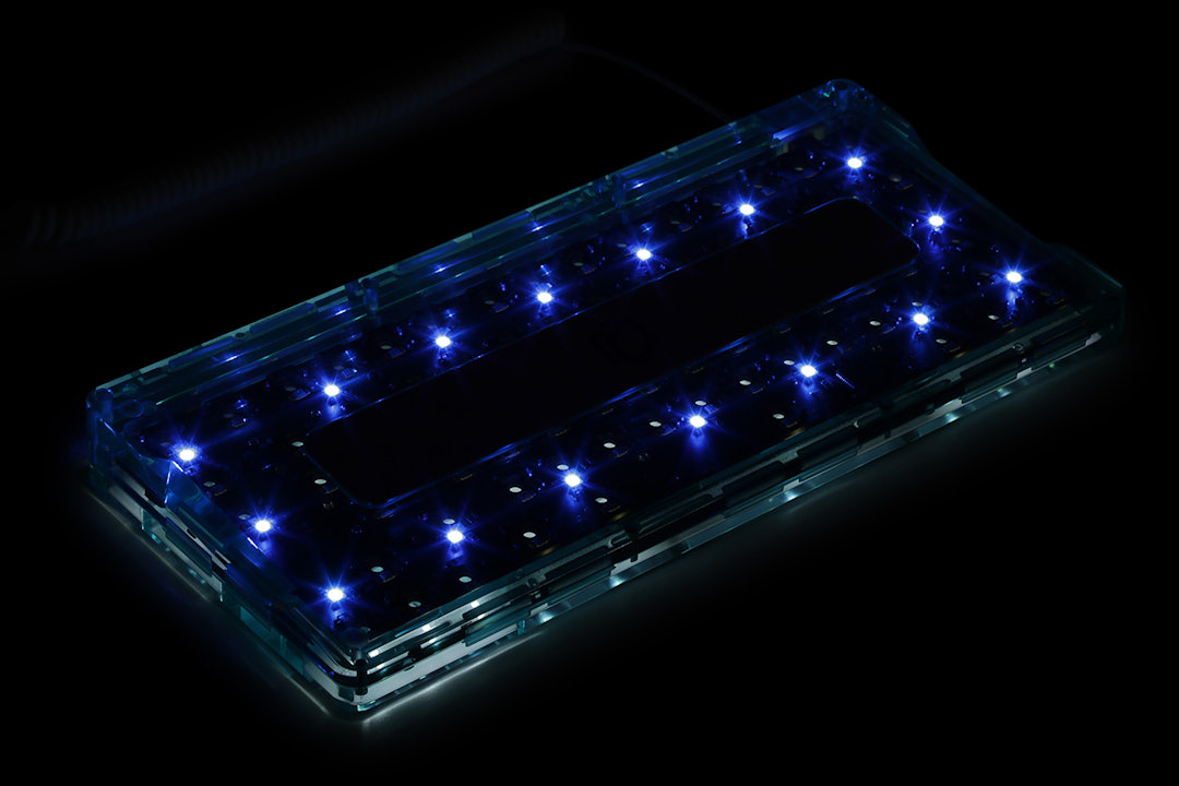 IDOBAO ID80 Blue Crystal Gasket Barebones Keyboard