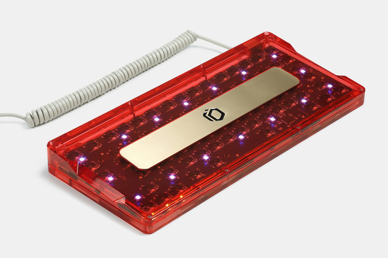 IDOBAO ID80 Red Crystal Gasket Barebones Keyboard