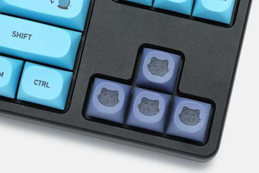 IDOBAO MA Blue Cat PBT Dye-Subbed Keycap Set