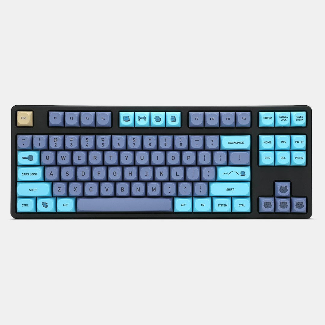 

IDOBAO MA Blue Cat PBT Dye-Subbed Keycap Set