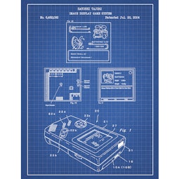 Pokemon Patent Print – Blue Grid