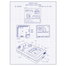 Pokemon Patent Print – White Grid
