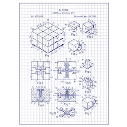 Rubiks Cube – White Grid