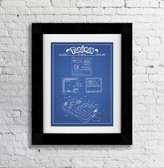 Inked and Screened Video Game Patent Prints