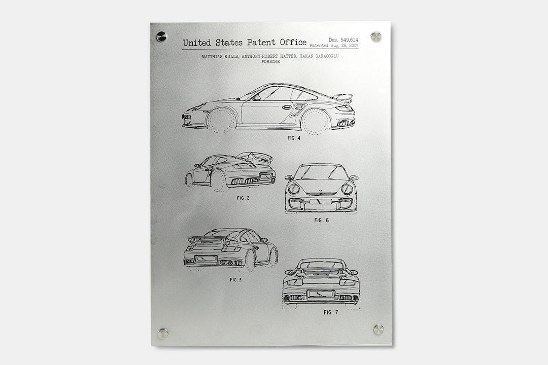 Inked & Screened Metal Automotive Prints
