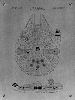 Star Wars Millennium Falcon Patent - 1979