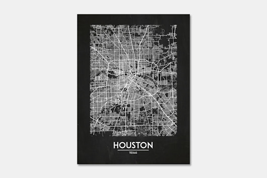 Inked & Screened Modern City Map Prints
