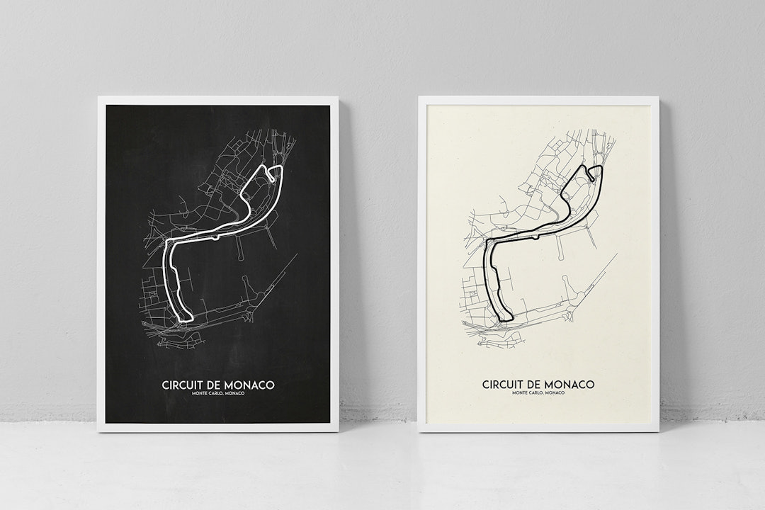 Inked & Screened Racetrack Prints