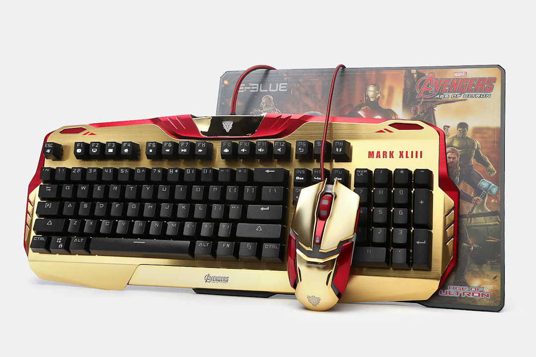 Iron Man Keyboard/Mouse/Mousepad Bundle