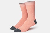 Solid Sock - Charcoal / Dusty Pink