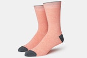 Solid Sock - Charcoal / Dusty Pink