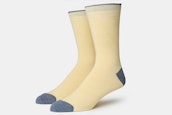 Solid Sock - Ocean Blue / Yellow