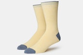 Solid Sock - Ocean Blue / Yellow
