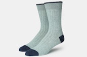 Ribbed Sock - Blue / Green