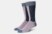 Color Block Sock - Charcoal / Dark Blue