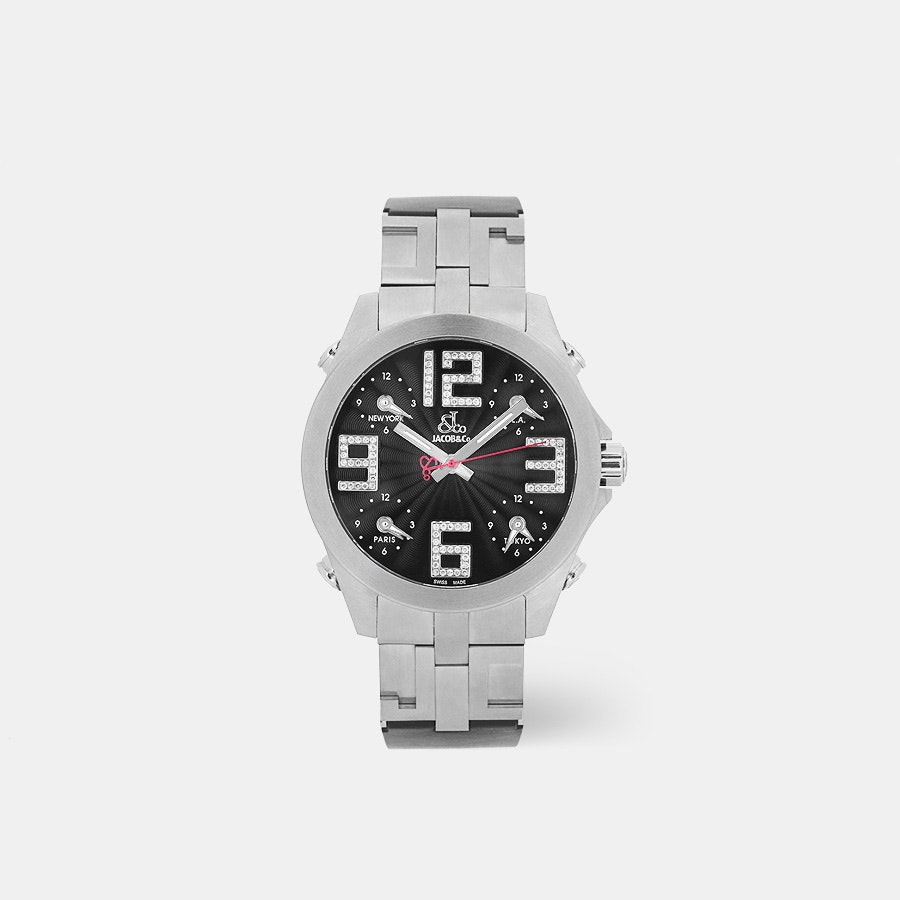 Time zone quartz on sale watches