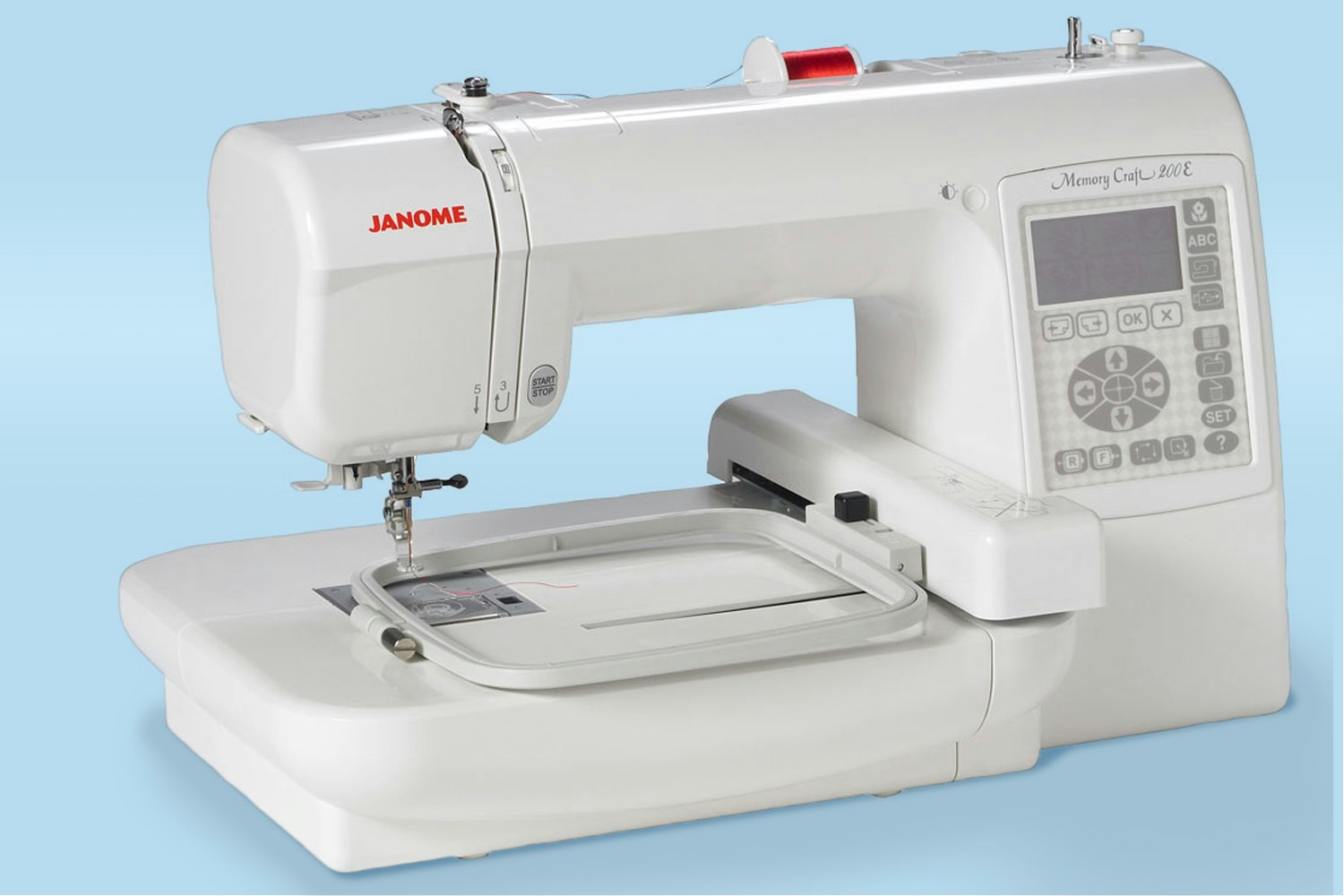 Janome 200e embroidery machine  price  reviews  drop
