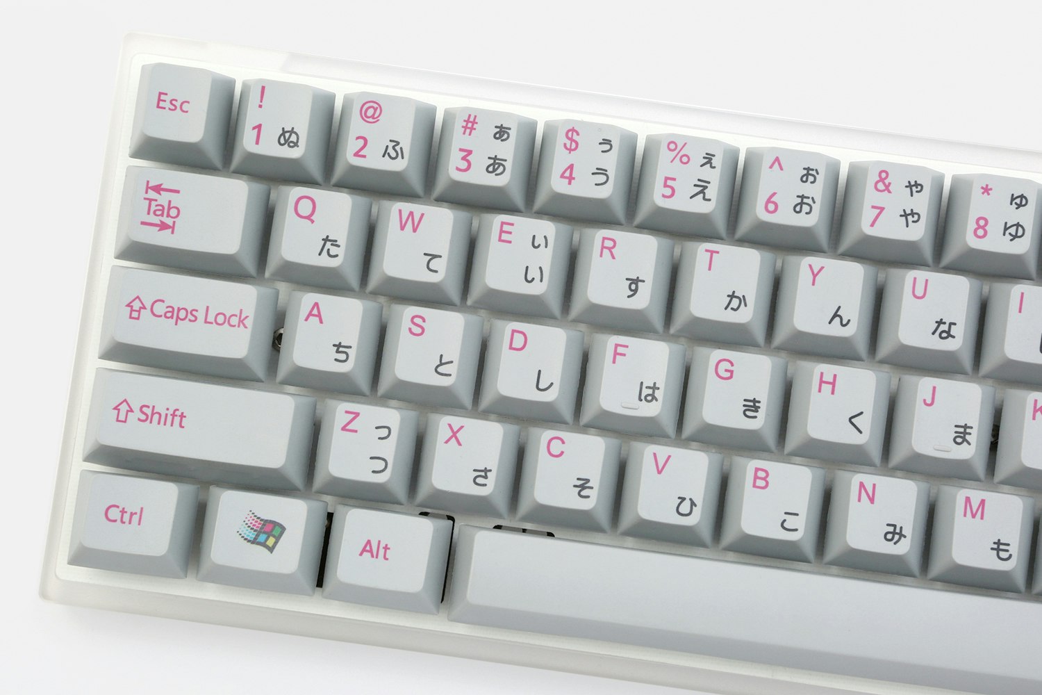 Japanese Alphabet Cherry PBT Dye-Subbed Keycap Set