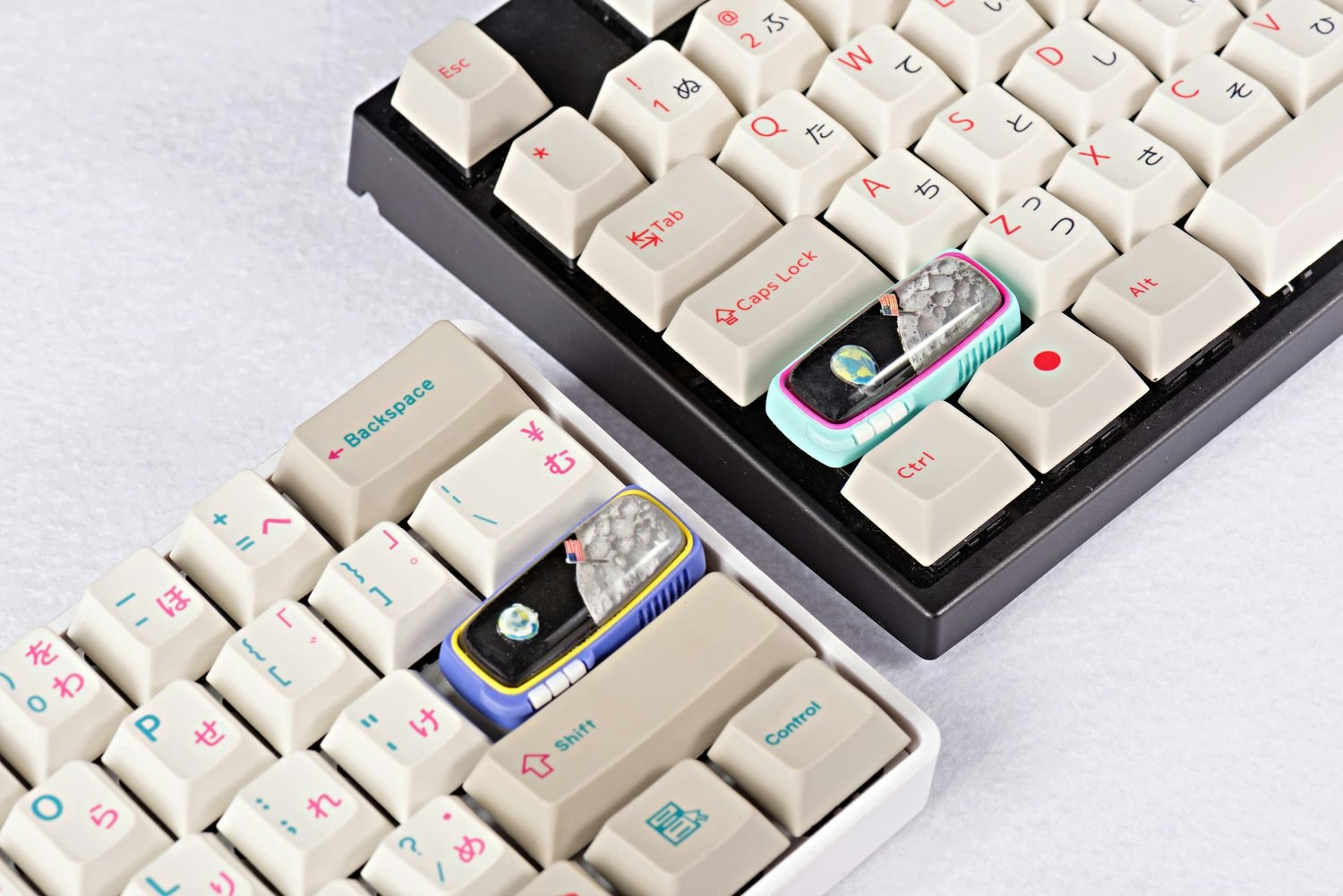 Jelly Key Blue Little Dot Enter Key Artisan Keycaps