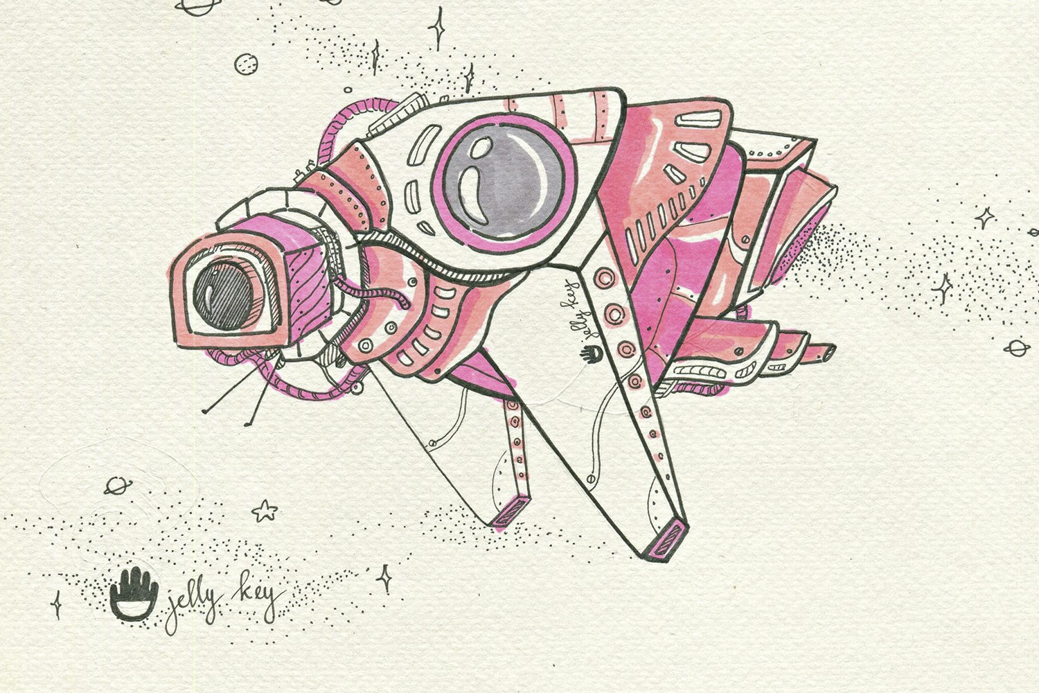 Jelly Key Blue Little Dot Enter Key Artisan Keycaps