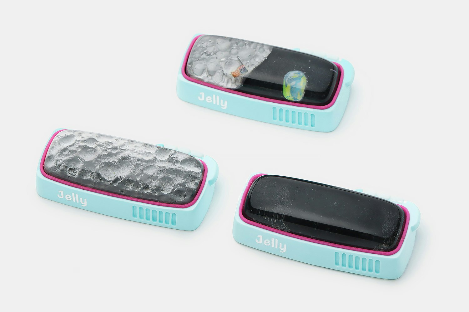 Jelly Key Blue Little Dot Enter Key Artisan Keycaps