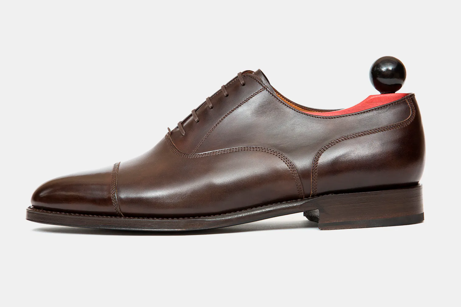 J. Fitzpatrick Cap Toe Mens US 7.5 E UK 6.5 Magnolia Brown Oxfords Dress Shoes J.FitzPatrick  main image 2