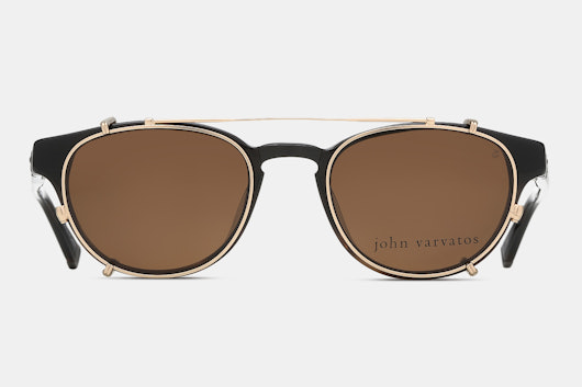 John Varvatos V353 Eyeglasses w/ Sun Clip