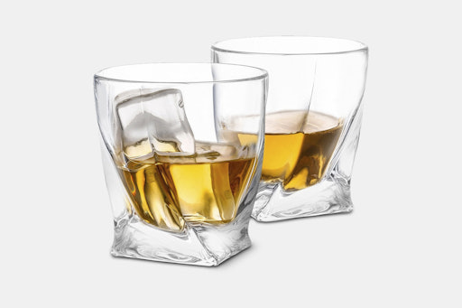 JoyJolt Atlas Whiskey Glasses (Set of 2)