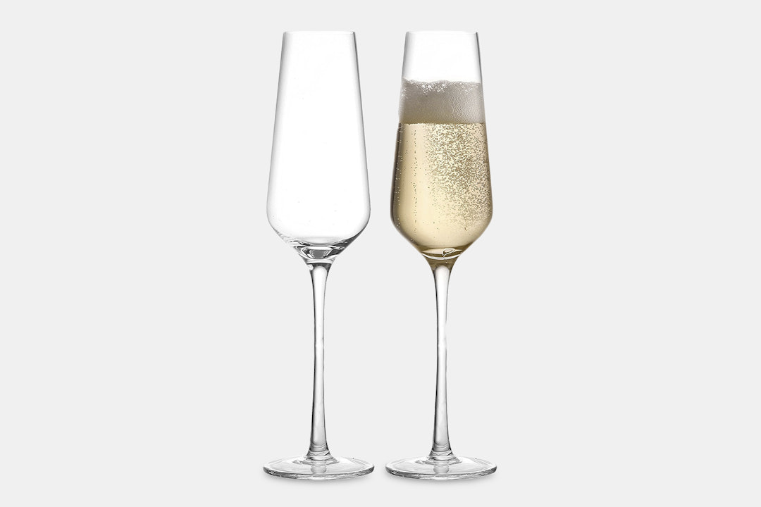 JoyJolt Mielle & Amara Champagne Glasses (2-Pack)