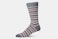 Stripe Sock - Grey/Purple