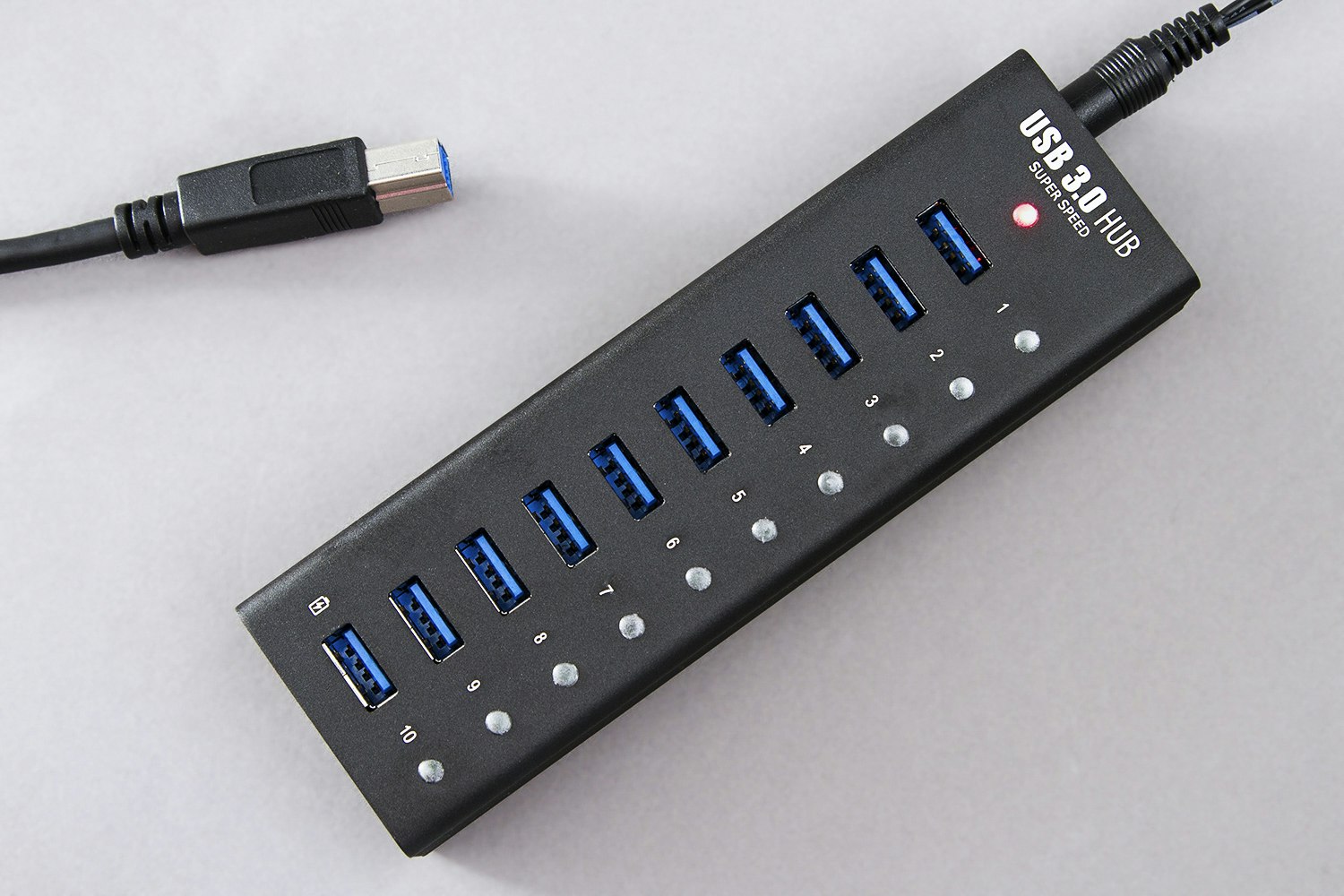 Juiced Systems USB 3.0 10Port Hub PC Peripherals Drop