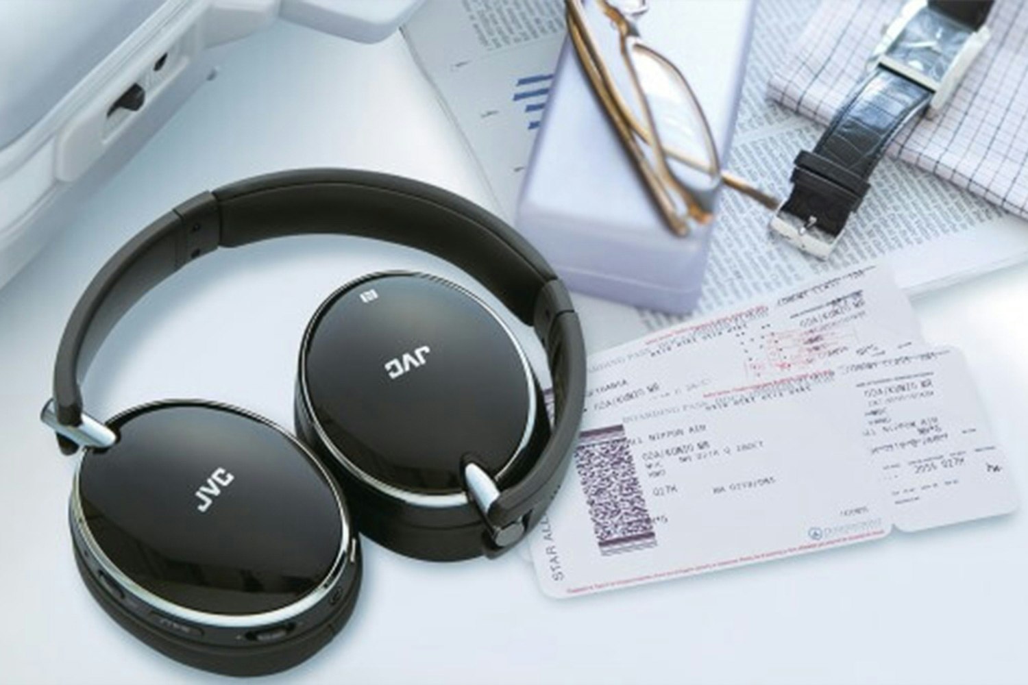 JVC HA-S90BN Wireless Noise-Canceling Headphones