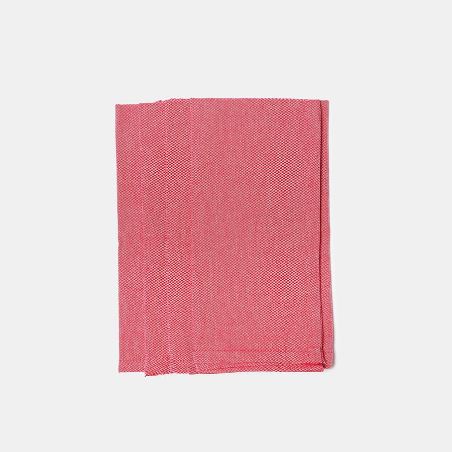 KAF Home Chambray Napkins 100/% Cotton Set of 4 Red