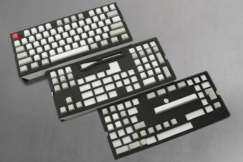 129-Key Top Printed PBTCherry Keycap Set - Gray/White/Red (+ $25)