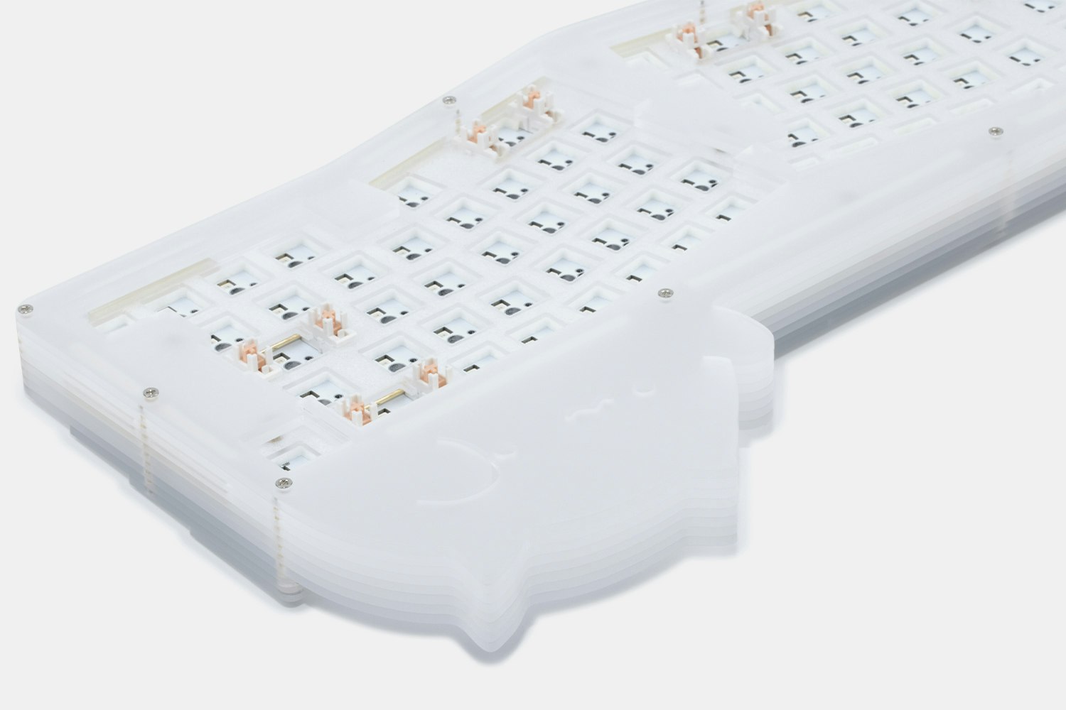 Keebmonkey Bongo Cat Alice Barebones Keyboard Kit Mechanical