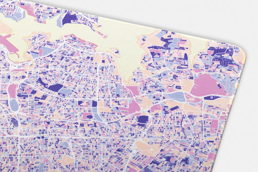 NANAMI DESIGN City Map V3 Stitched-Edge Desk Mats