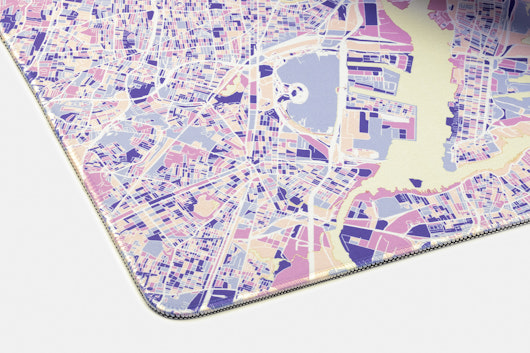 NANAMI DESIGN City Map V3 Stitched-Edge Desk Mats