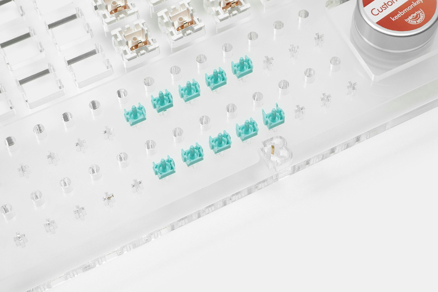 KeebMonkey Custom Acrylic Lube Station Kit Mechanical Keyboards