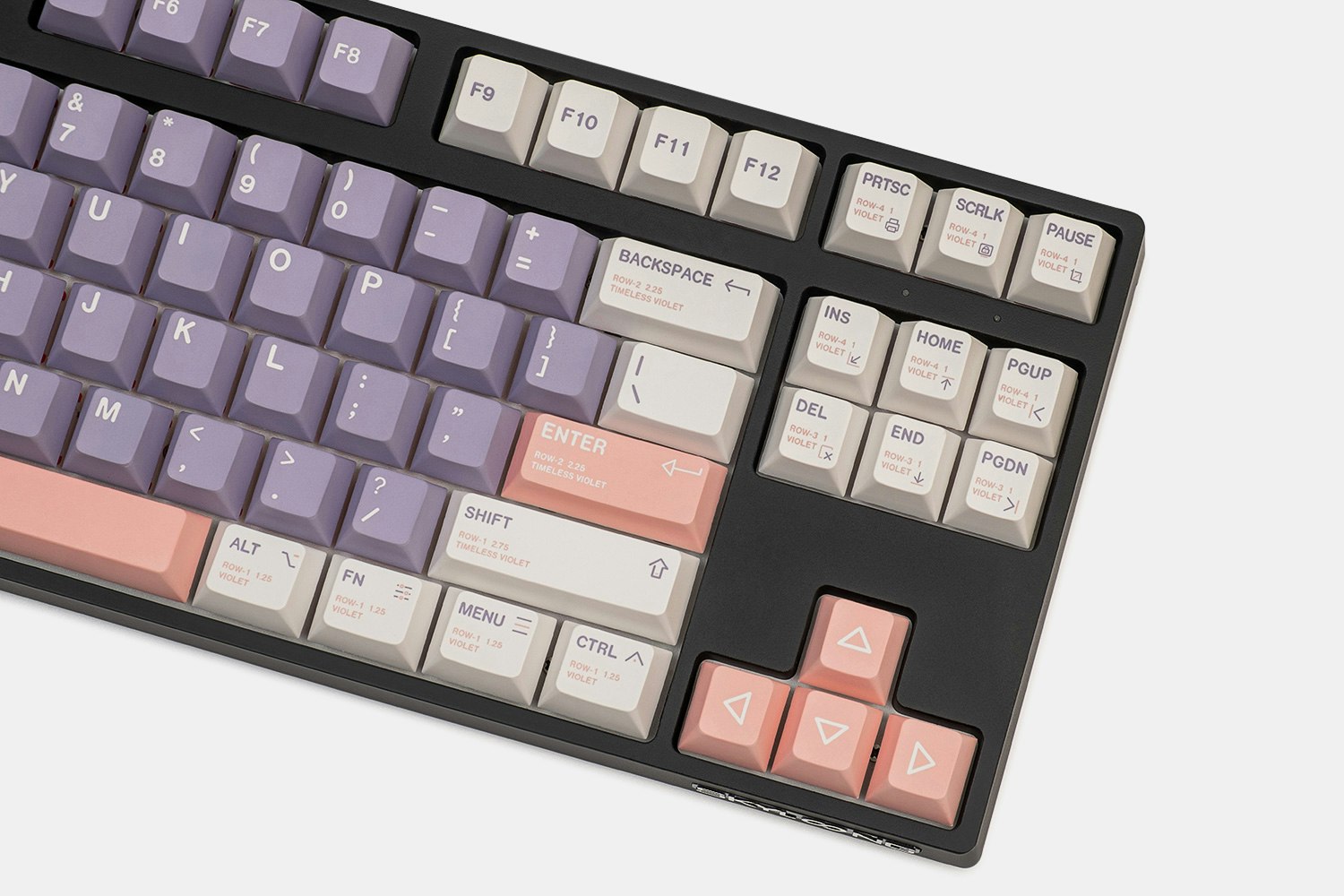 Keebmonkey Timeless Violet Cherry PBT Dye-Subbed Keycap Set