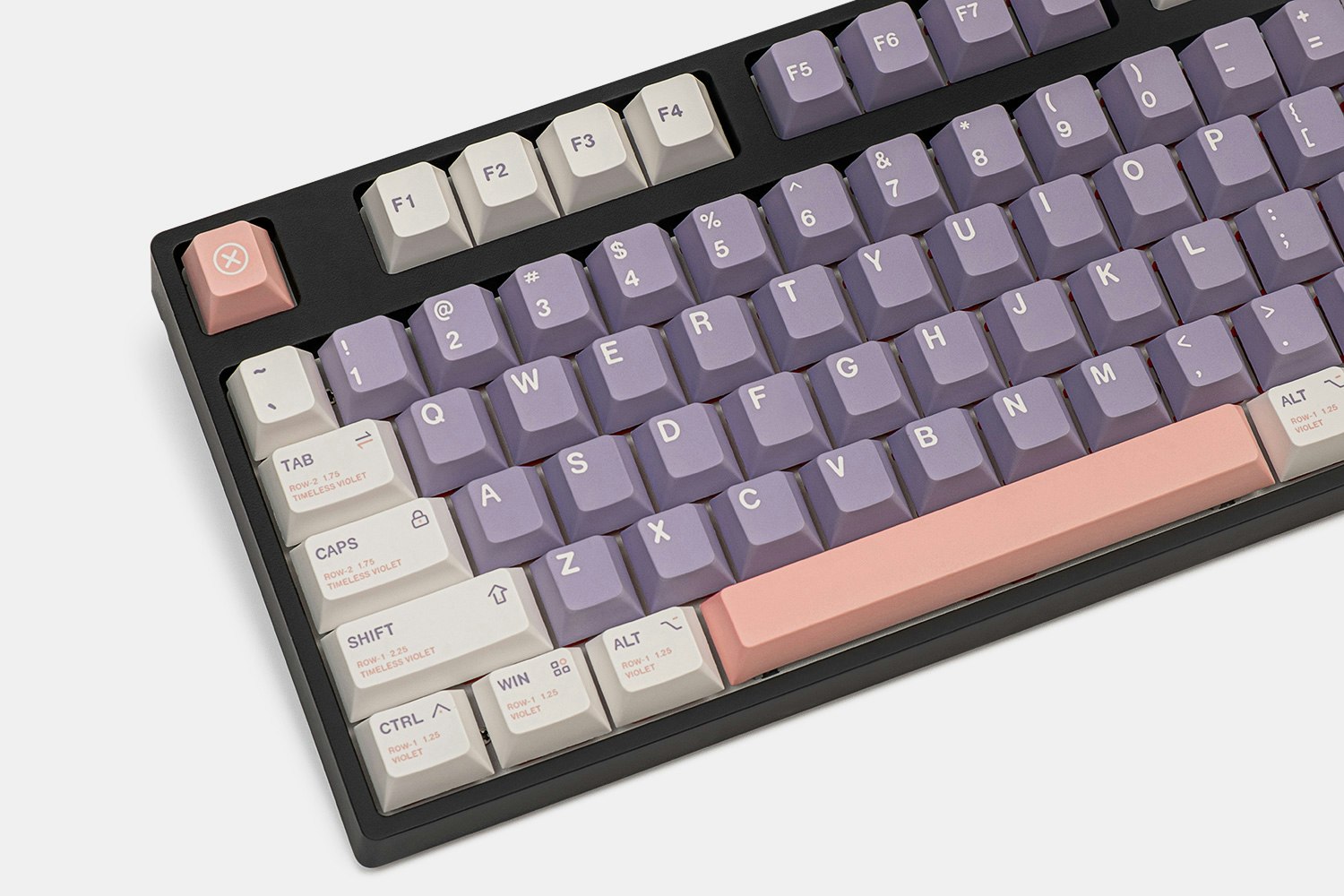 Keebmonkey Timeless Violet Cherry PBT Dye-Subbed Keycap Set