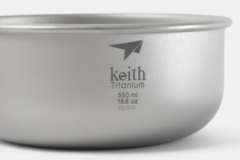 Keith Ti6053 Titanium 3-Piece Bowls & Pan Set