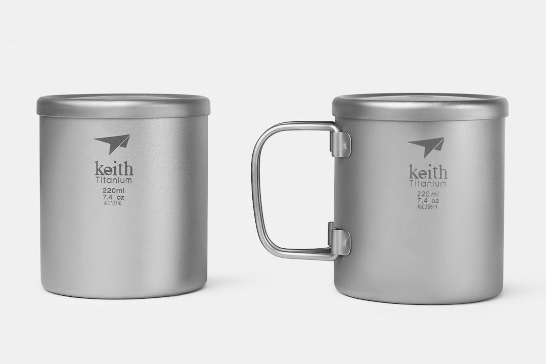 Keith Titanium Double-Wall Mugs