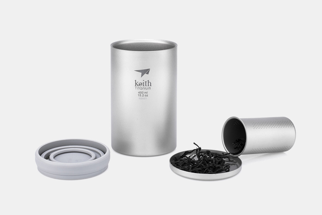 Keith Titanium Ti3521 Insulated Mug & Tea Infuser