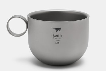 Keith Titanium Ti3601 Coffee Cup/Saucer/Spoon Set