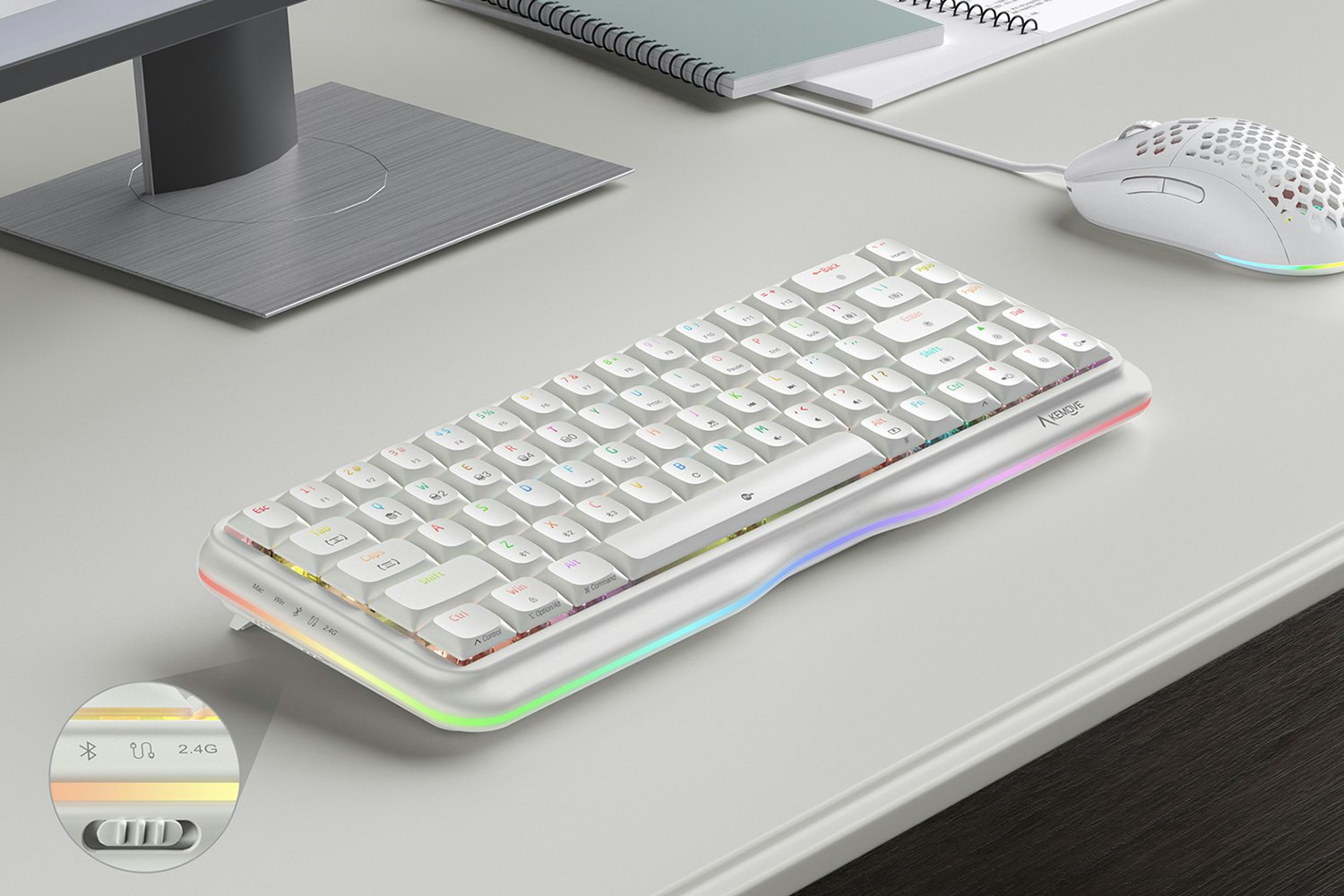 Kemove K68 65% Wireless Triple-Mode Mechanical Keyboard