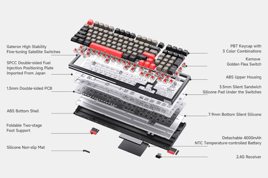 Kemove K98 1980 Triple-Mode Mechanical Keyboard