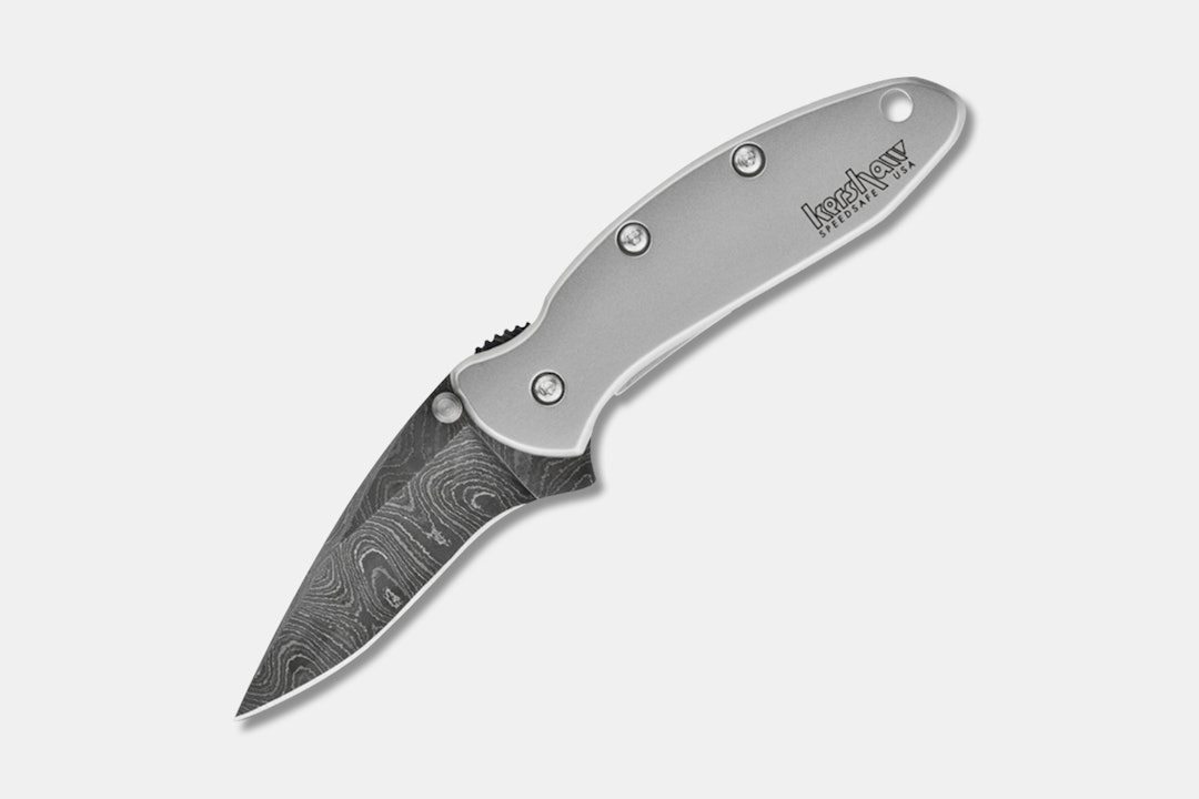 Kershaw Chive Damascus Assisted Folding Knife